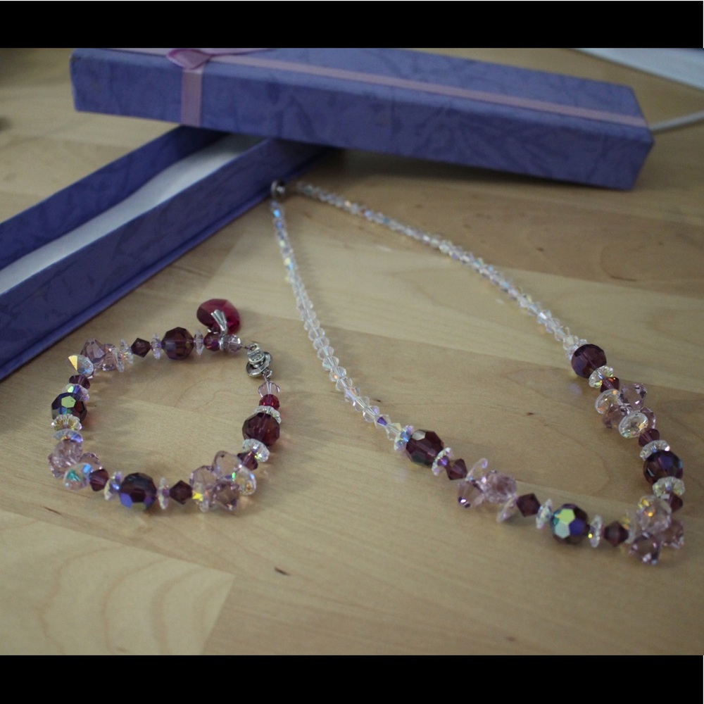 Beaded Necklace & Bracelet Set
